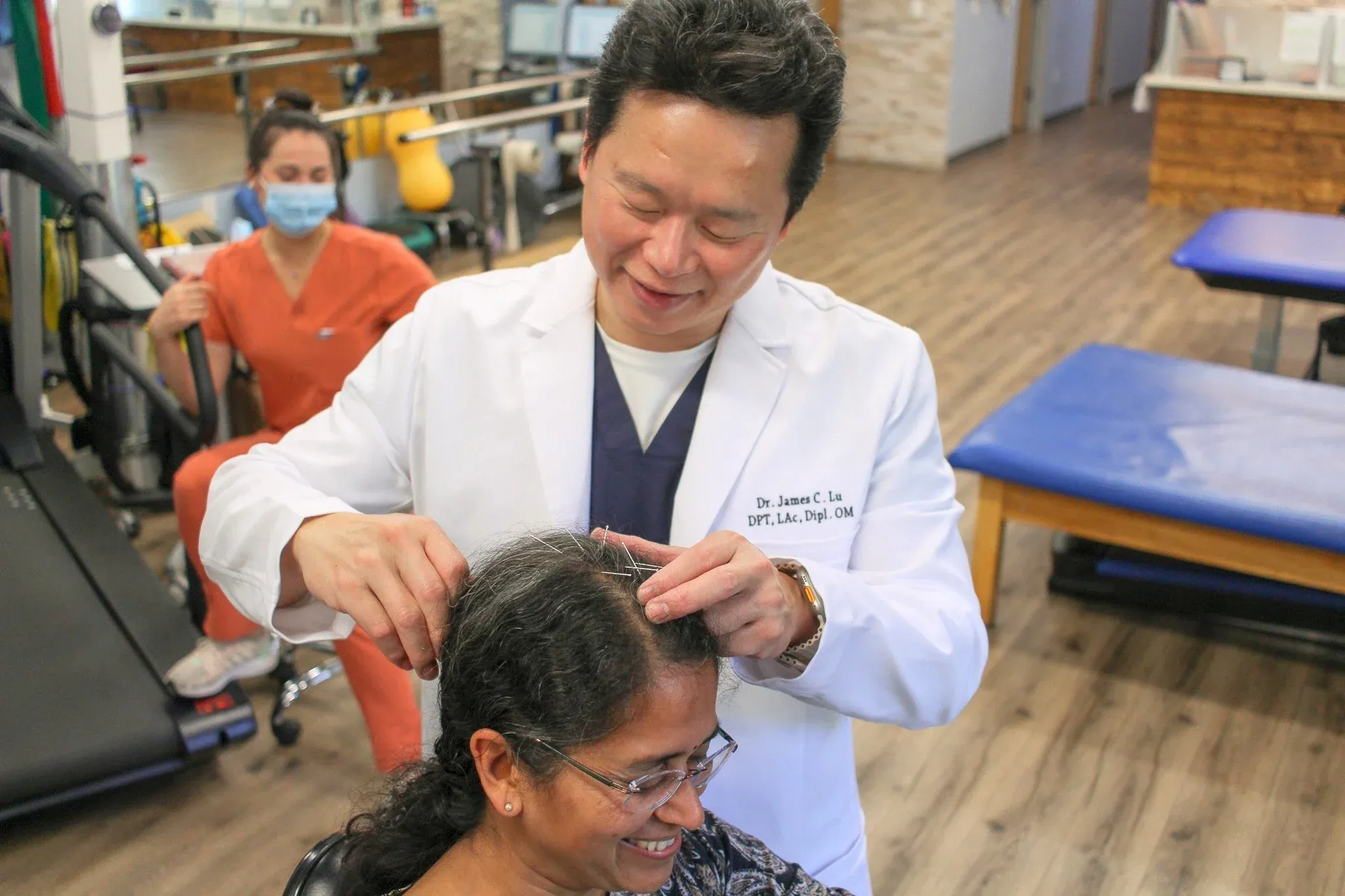 Neuro-acupuncture treatment session